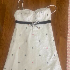 Lilly Pulitzer White mini dress with boat design